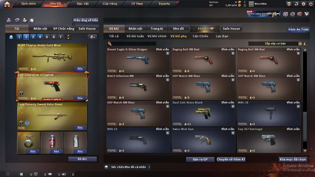 shop acc cf uy tin gia re